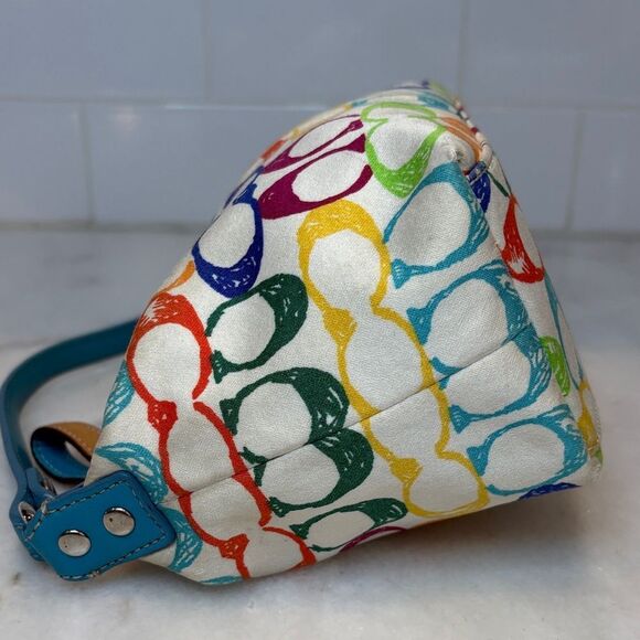Coach Bag Purse Handbag Mini Hobo Signature "C" Rainbow Scribble Bag Pocketbook - Picture 5 of 16